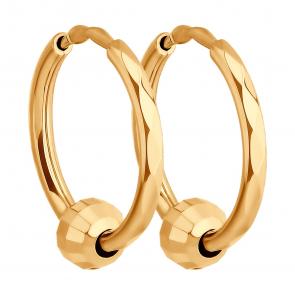 Золотые серьги-трансформеры SOKOLOV 140120 фото