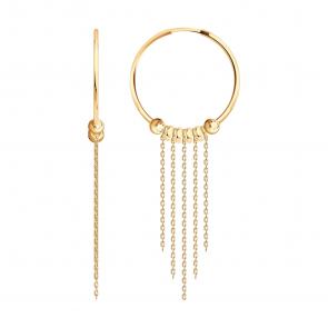 Золотые серьги SOKOLOV 140243 фото