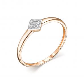 Золотое кольцо АЛЬКОР с бриллиантом 14053-100 фото