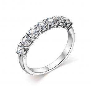 Кольцо из белого золота АЛЬКОР с бриллиантом 14377-200 фото