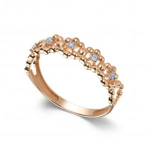 Золотое кольцо АЛЬКОР с бриллиантом 14519-100 фото