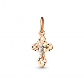 Золотая подвеска AQUAMARINE 14587 фото