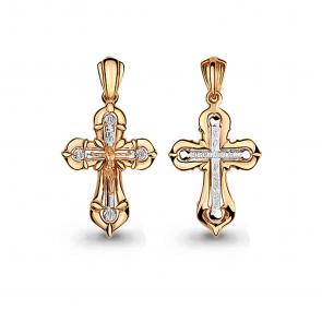 Золотая подвеска AQUAMARINE 14704 фото