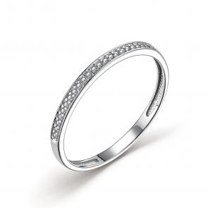 Кольцо из белого золота АЛЬКОР с бриллиантом 14846-200 фото