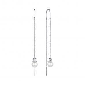 Серебряные серьги TALANT с жемчугом 15-72-0010-27177 фото