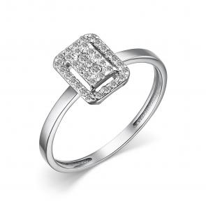 Кольцо из белого золота АЛЬКОР с бриллиантом 15252-200 фото