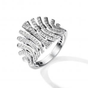 Кольцо из белого золота АЛЬКОР с бриллиантом 15596-200 фото