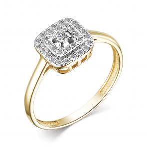 Золотое кольцо АЛЬКОР с бриллиантом 15680-300 фото