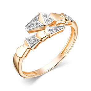 Золотое кольцо АЛЬКОР с бриллиантом 15763-100 фото