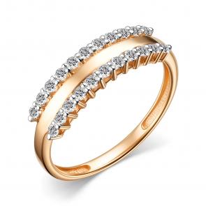 Золотое кольцо АЛЬКОР с бриллиантом 15829-100 фото