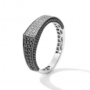 Кольцо из белого золота АЛЬКОР с бриллиантом 15840-213 фото