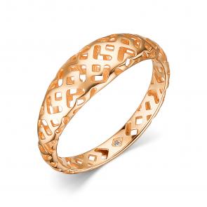 Золотое кольцо АЛЬКОР с бриллиантом 15845-100 фото