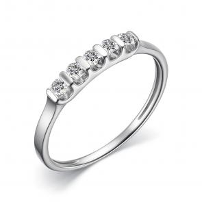 Кольцо из белого золота АЛЬКОР с бриллиантом 15900-200 фото