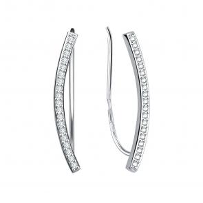 Серебряные серьги TALANT с фианитом 16-72-0001-11821 фото