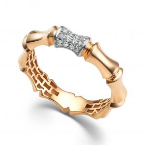 Золотое кольцо АЛЬКОР с бриллиантом 16164-100 фото