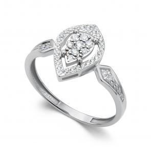 Кольцо из белого золота АЛЬКОР с бриллиантом 16203-200 фото