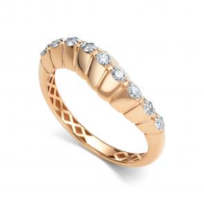 Золотое кольцо АЛЬКОР с бриллиантом 16286-100 фото