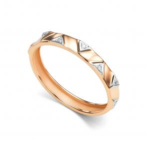 Золотое кольцо АЛЬКОР с бриллиантом 16352-100 фото