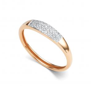 Золотое кольцо АЛЬКОР с бриллиантом 16356-100 фото