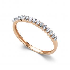 Золотое кольцо АЛЬКОР с бриллиантом 16443-100 фото