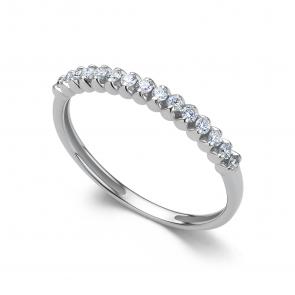 Кольцо из белого золота АЛЬКОР с бриллиантом 16443-200 фото