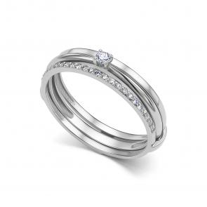 Золотое кольцо АЛЬКОР с бриллиантом 16631-200 фото