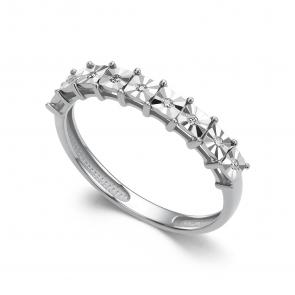 Кольцо из белого золота АЛЬКОР с бриллиантом 16653-200 фото