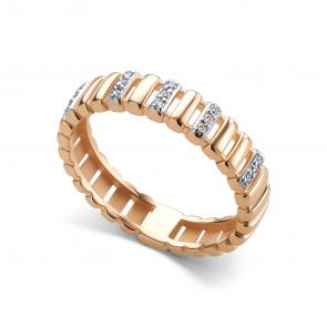 Золотое кольцо АЛЬКОР с бриллиантом 16681-100 фото