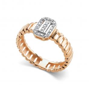 Золотое кольцо АЛЬКОР с бриллиантом 16682-100 фото