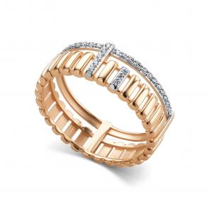 Золотое кольцо АЛЬКОР с бриллиантом 16686-100 фото