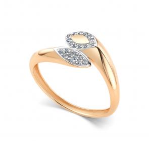 Золотое кольцо АЛЬКОР с бриллиантом 16765-100 фото