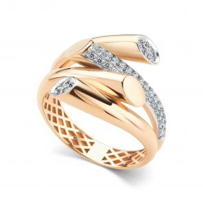 Золотое кольцо АЛЬКОР с бриллиантом 16768-100 фото