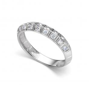 Кольцо из белого золота АЛЬКОР с бриллиантом 16878-200 фото