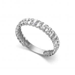 Кольцо из белого золота АЛЬКОР с бриллиантом 16883-200 фото