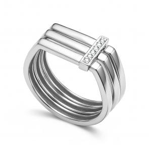 Кольцо из белого золота АЛЬКОР с бриллиантом 16904-200 фото