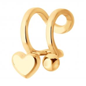 Одиночная серьга из золота SOKOLOV 170043 фото