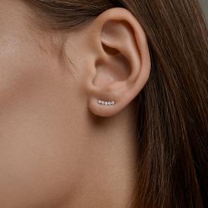 Одиночная серьга из золота SOKOLOV с фианитом 170118 фото