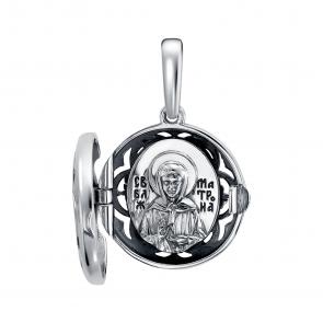 Подвеска-складень Святая блаженная Матрона из черненого серебра Высоковы 585 19-000051-115000 фото