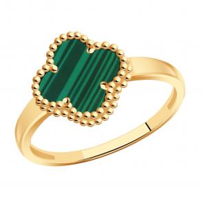 Золотое кольцо TALANT с малахитом 20-00-11209м фото