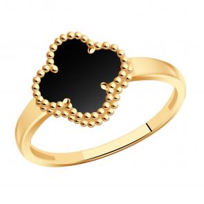 Золотое кольцо TALANT с ониксом 20-00-11209о фото