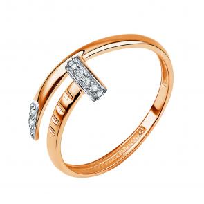 Золотое кольцо TALANT с фианитом 20-02-0001-11098 фото