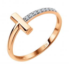 Золотое кольцо TALANT с фианитом 20-02-0001-11132 фото