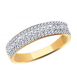 Золотое кольцо TALANT с фианитом 20-02-0001-80721 фото