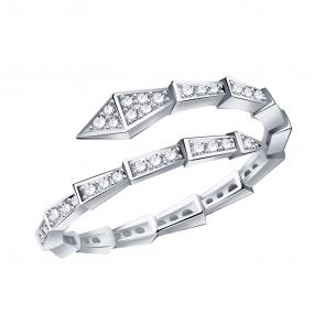 Кольцо из белого золота Символ года Змея TALANT с фианитом 20-12-0001-80754 фото