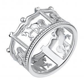 Серебряное кольцо Символ года Лошадь TALANT 20-72-0000-17321 фото