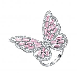 Серебряное кольцо TALANT с фианитом и кварцем 20-72-000R-15626 фото
