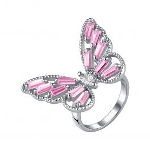 Серебряное кольцо TALANT с фианитом и кварцем 20-72-000R-15627 фото