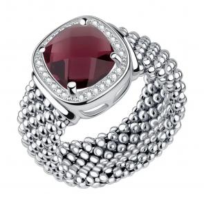 Серебряное кольцо TALANT с фианитом и ювелирным кристаллом 20-72-000Э-17109 фото