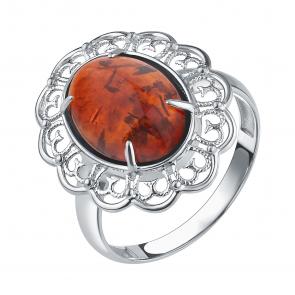 Серебряное кольцо TALANT с янтарём 20-72-00K0-14082 фото