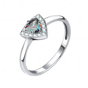 Серебряное кольцо TALANT с фианитом и кварцем 20-72-0К01-10172 фото